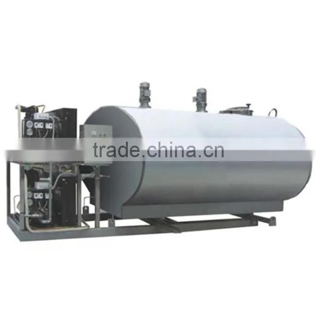 milk cooling vessel for storage