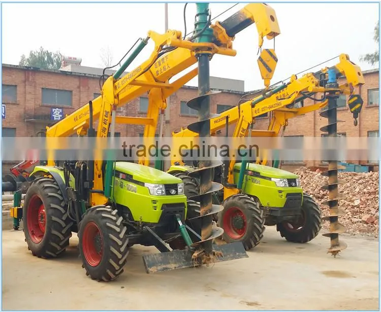 Hydraulic digger on Cobblestone soil layer