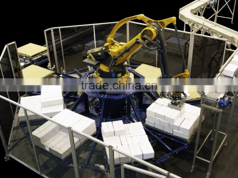 Factory supplier pellet robotic arm bagging machine palletizer for packing line