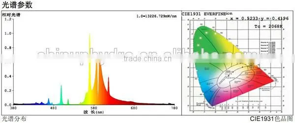 hydroponics metal halide lamps/ mh hydroponics growing lamps/ 1000w metal halide lamps
