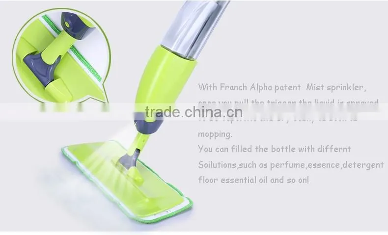 Microfiber Spray Mop Professional Floor Cleaning Wet Dust Kit for House, Kitchen, Hardwood