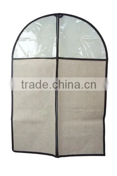 Foldover Garment Bags with Brown Trim