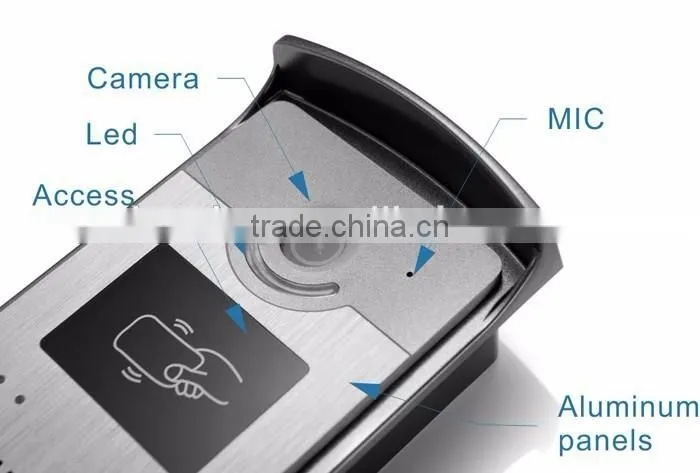Cheap 7inch HD Video Camera Visual Doorbell, Card Open Lock Night Visual Wired Doorbell, Best Home Security System Doorbell