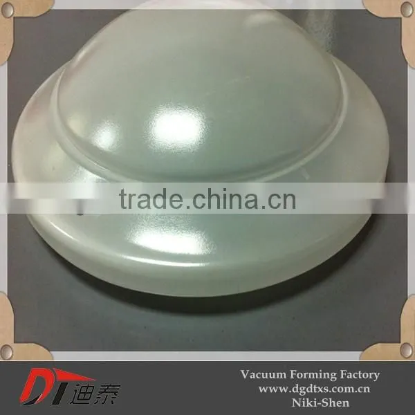 Led lamp cover by vacuum forming