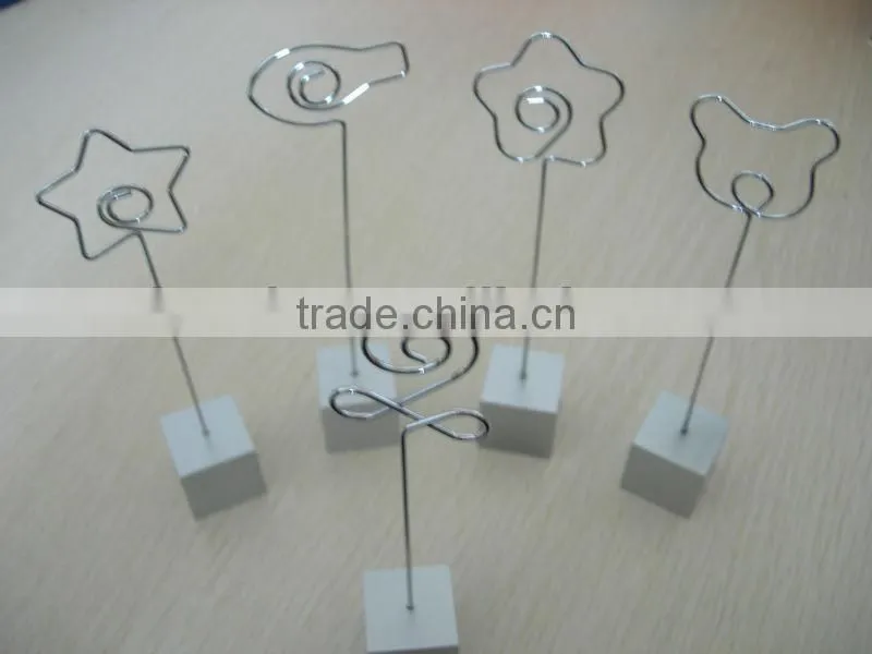 Flat 2 shapped memo clips&memo holder &photo holder