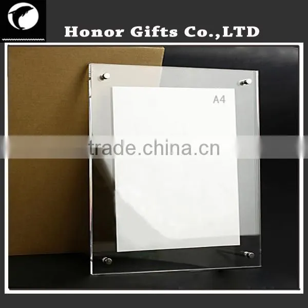 2015Acrylic Photo Picture Frame And Magnetic Acrylic Photo Frame