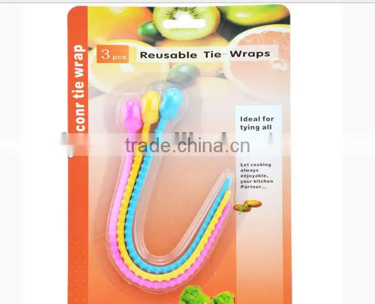 silicone reusable tie wrap