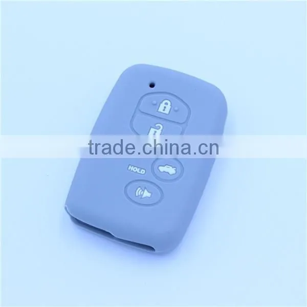 Silicone rubber key shell, key bag for toyota 5 buttons with hold buttons key bags