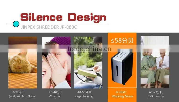 JP-886C Micro plastic Paper shredder for home and office equipment machine