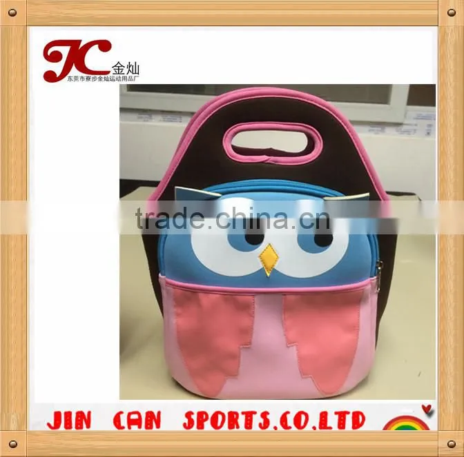 free design kids insulated neoprene lunch bag/lunch tote