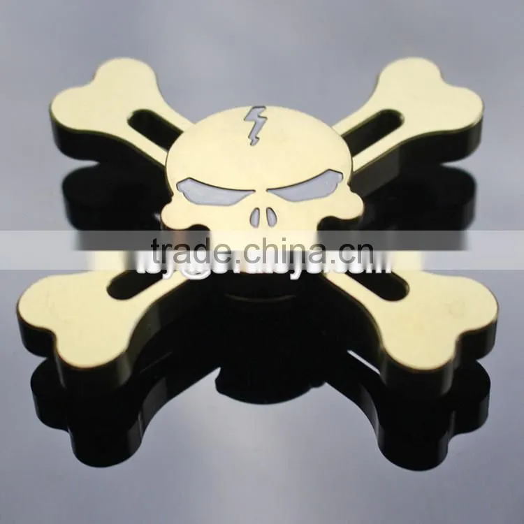 Aluminum Metal Alloy Decompression Desk Hand Toy Four Angle EDC Finger Fidget Spinner W01A285