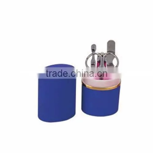 7pcs manicure set with golden cylindrical box