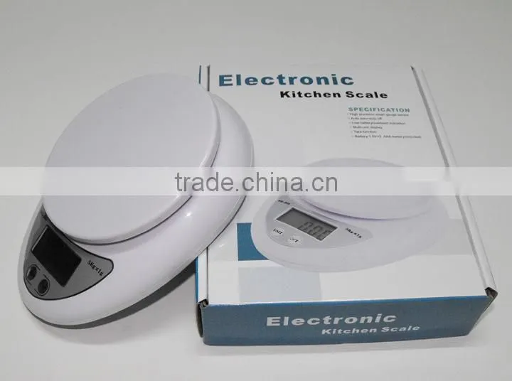 2014 Hot sale Digital Kitchen Food Diet Cooking Scale 5kg .digital multifunction kitchen and food scale