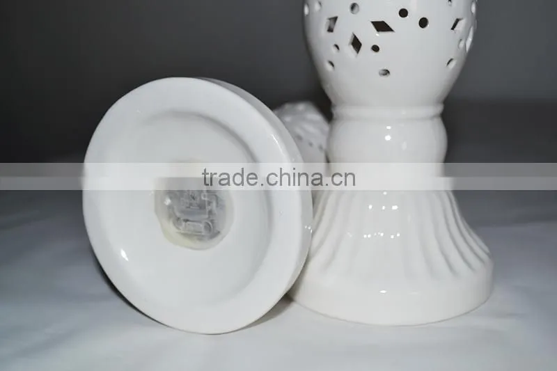 New arrivel classial design Ceramic crafts led lighting flash color