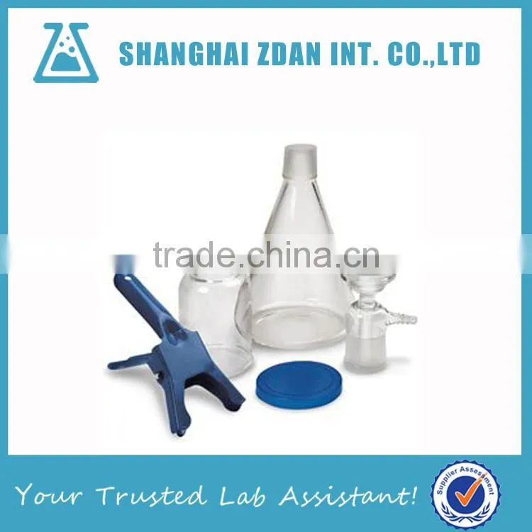 All Glass Vacuum Microfiltration Apparatus with Fritted Glass Support, 47mm Filter Size, 1000ml Flask Capacity