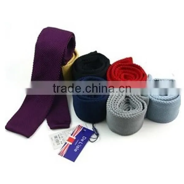 HD2-T63 Solid Men's new fashion knitted narrow tie
