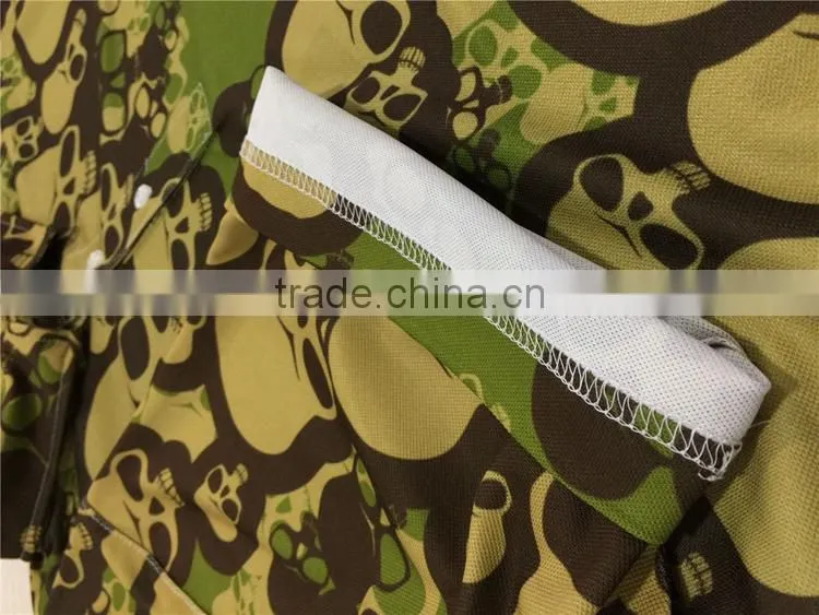 Custom Casual blank funny golf polo dri fit shirt Sport Tops 3D Animal Lion Pattern for men