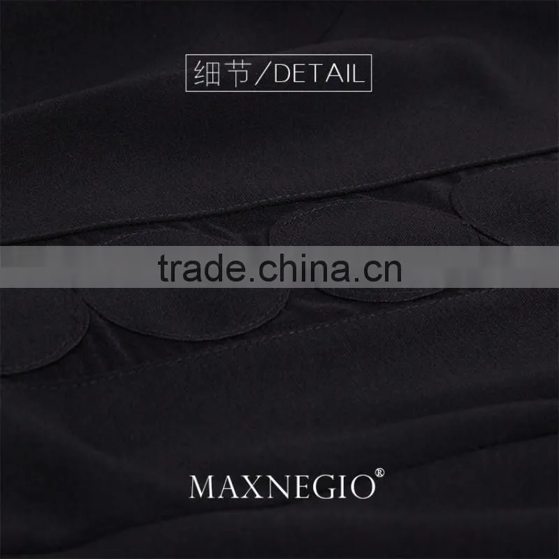 MaxNegio Brand Wholesale Fashion Chiffon 2016 Latest Design Jewel Neck Party Jumpsuit for Ladies