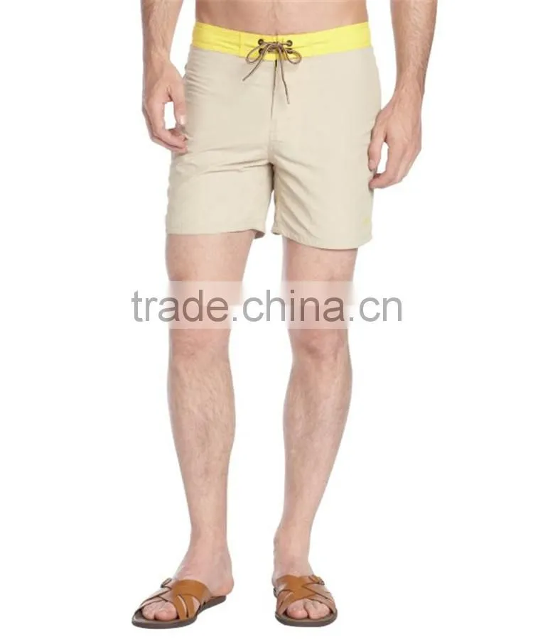 Mens two color board shorts custom made design your own swim trunks