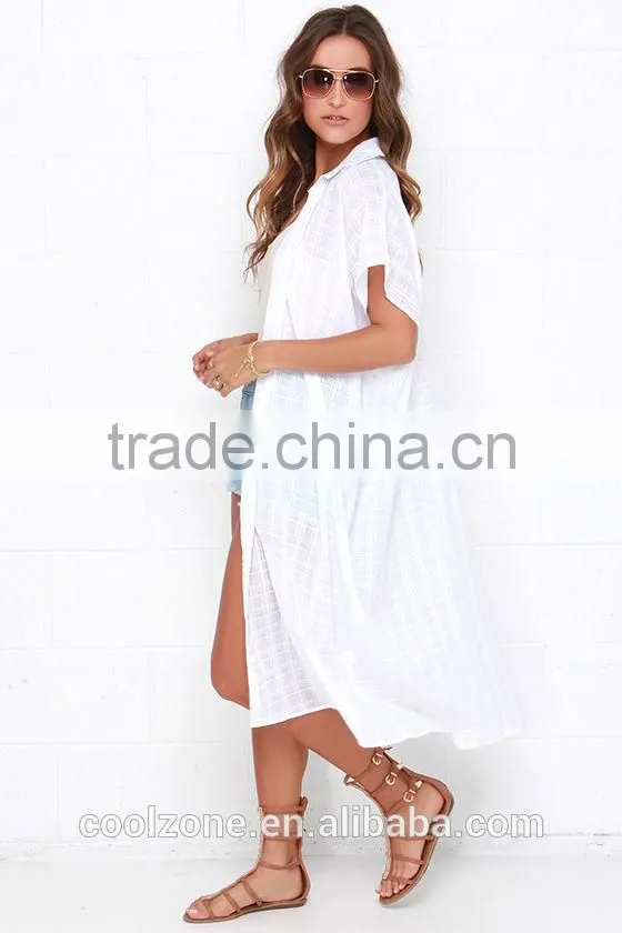 100% Cotton unlined collared neck dolman sleeves kimono