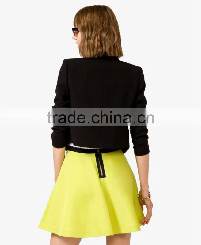 Open Tuxedo Lapel Blazer