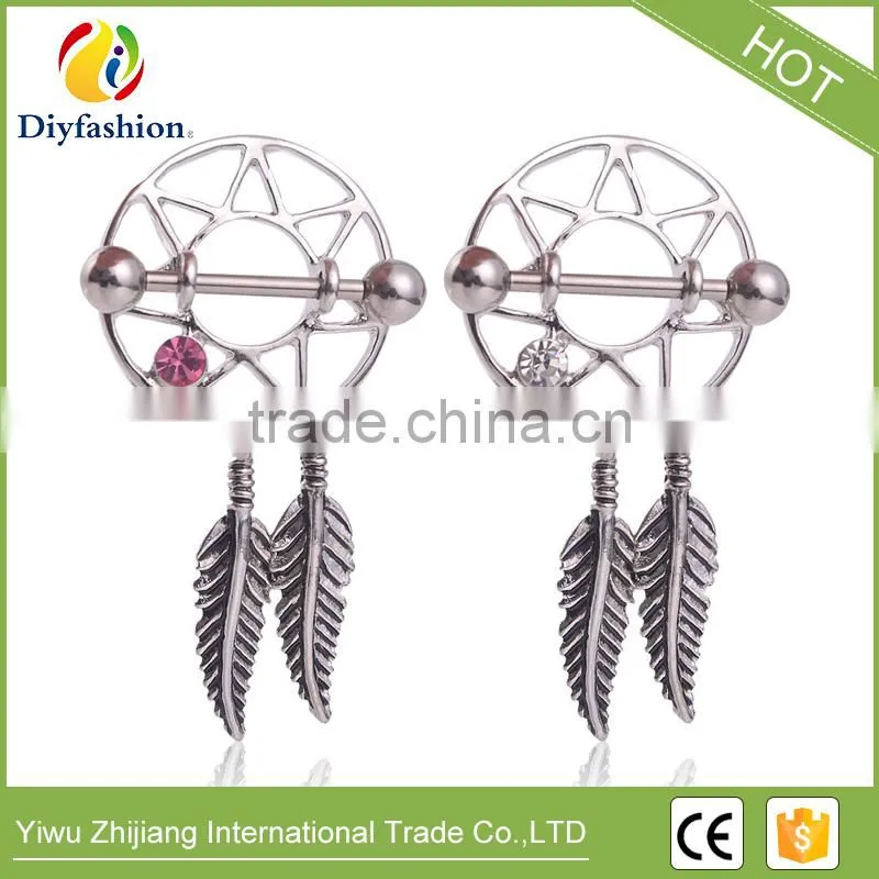 Cubic Zirconia diamond Rotary stud earrings for women