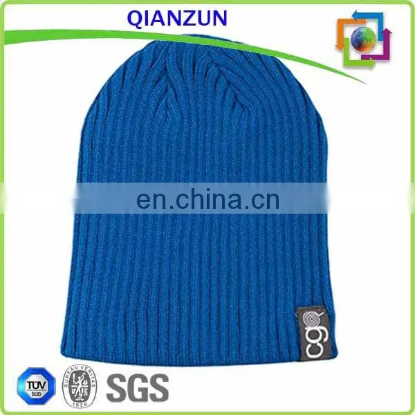 Mens Long Hat Beanie Plain Acrylic Beanie Caps/Hat