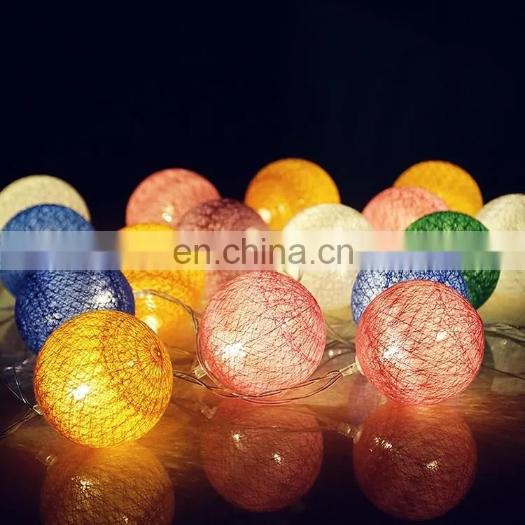 Holiday Lighting Christmas Color Ball String Light Outdoor LED Globe Light