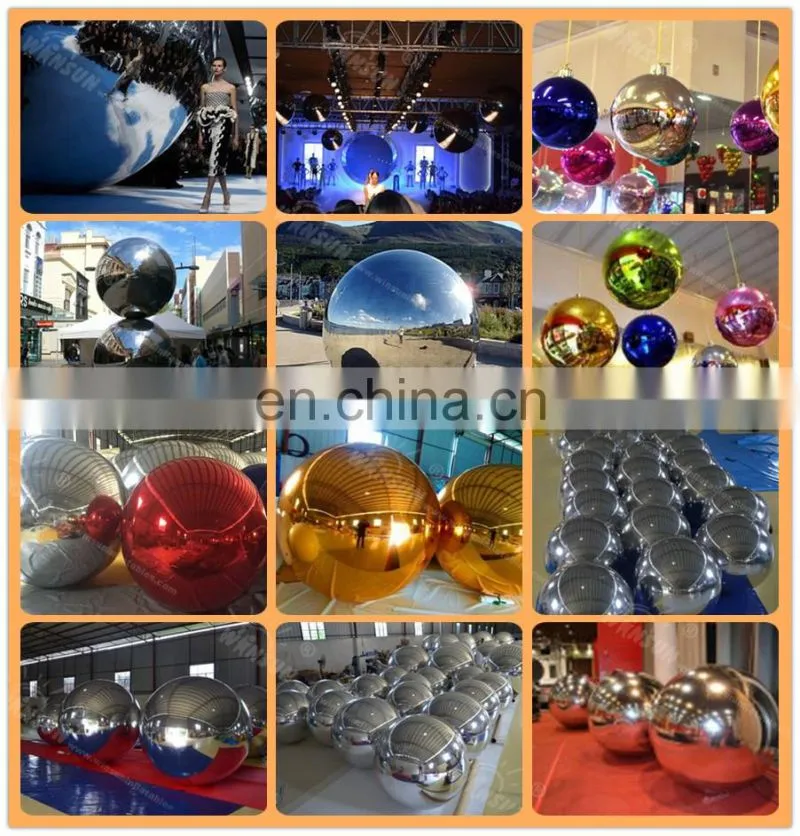 Christmas decorative inflatabe hanging mirror ball,inflatable mirror ball for celling decor