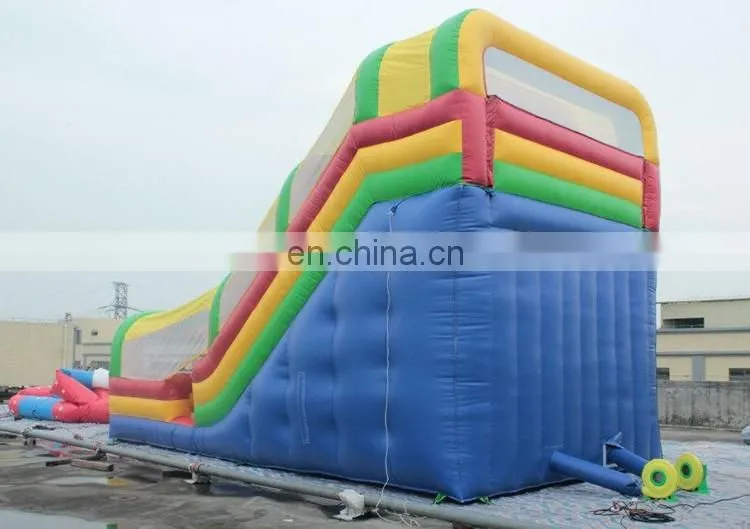 Commerical steep giant outdoor inflatable slide with sunshade