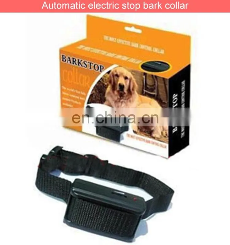 Automatic electric bark stop dog collar