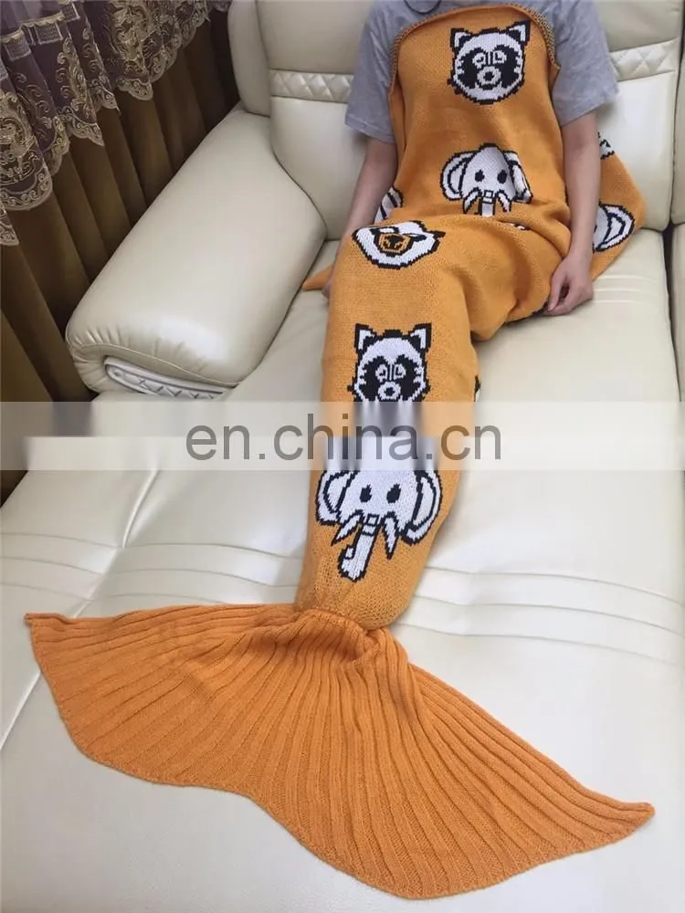 Mermaid Tail Blanket Warm and Soft Blankets For Kids And Adults Bedding Wrap