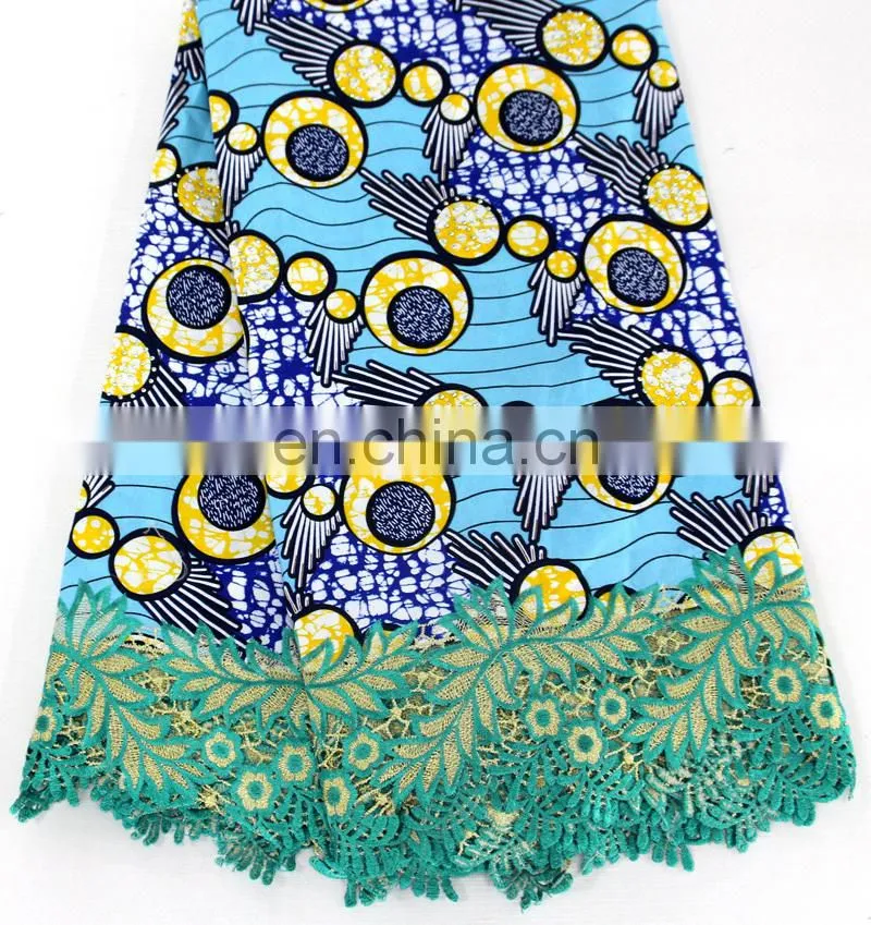 African ankara lace women fashion wax lace with stones New arrival wax designs women fashion dress fabrics material 2017