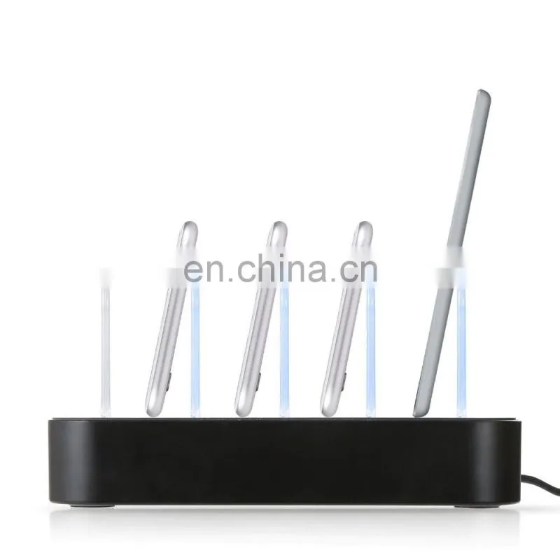cell phone accaessory multi port usb charger station for apple smartphone laptop stand
