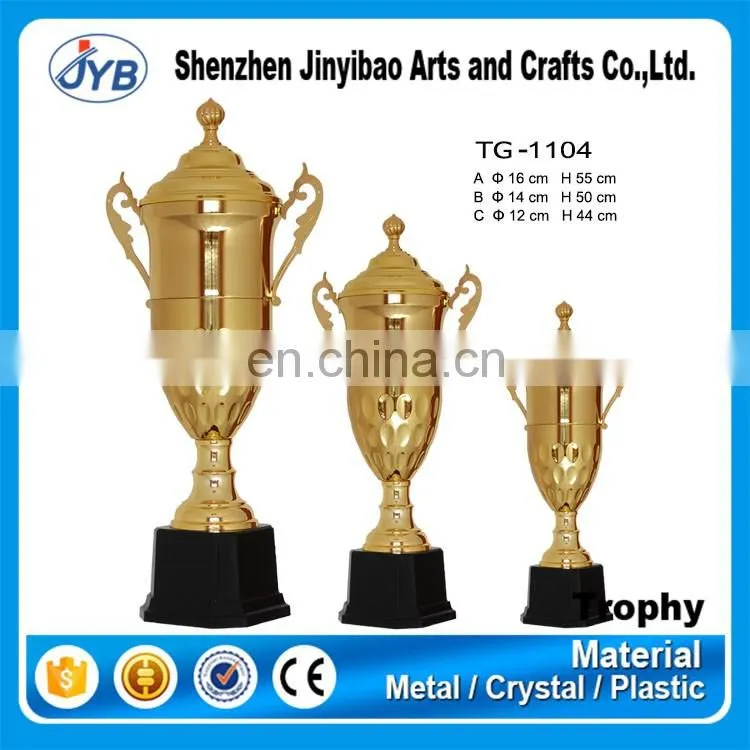Newest hot design wholesale trophy bases gold trophy parts