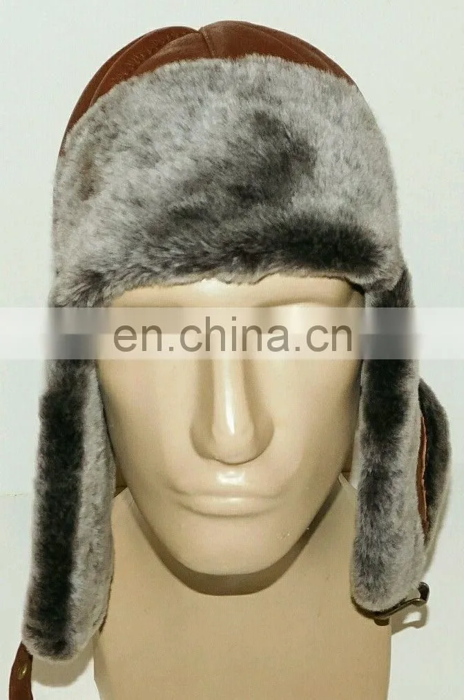 LEATHER GOLF CAP BLACK DRIVING HATS