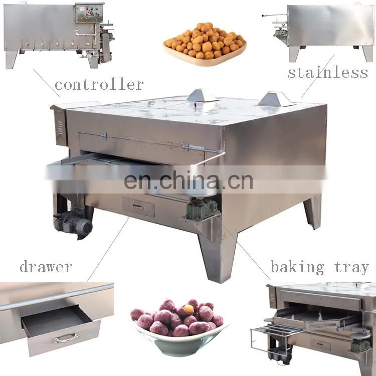 chinese nut roasting oven automatic sunflower seeds nuts coated peanut roasting machine