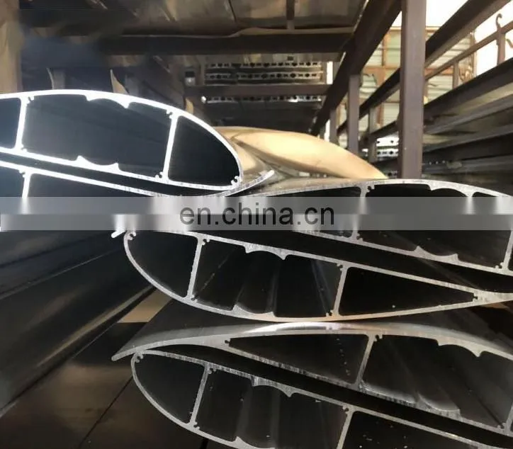 6063 T5 extruded aluminum louvre / oval shaped aluminium industrial profiles / l shape aluminum profile lourve