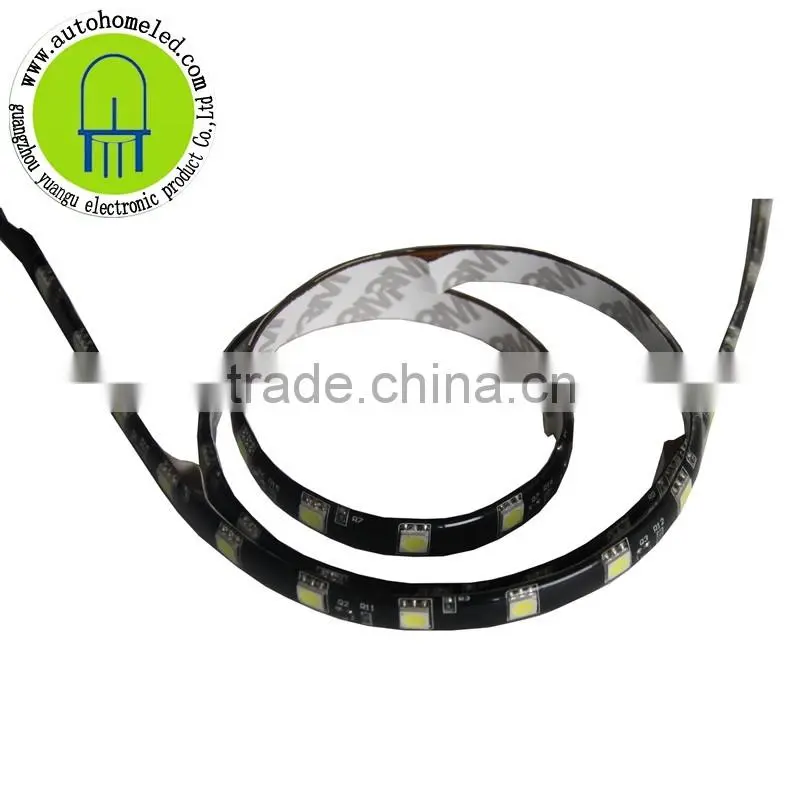 DC 12V Waterflow 50CM 60CM 80CM 5M led strip 30SMD 5050 Waterproof White Blue Red Yellow Green