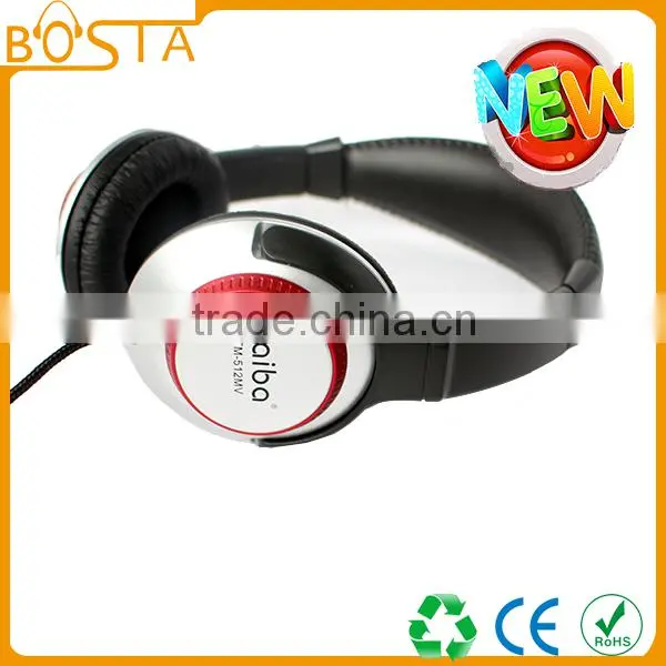 Popular fancy coolest design school girls private mould silver headphone for music