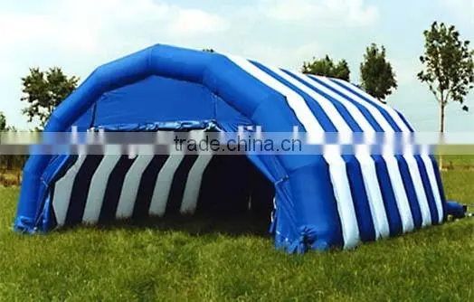 Custom good quality giant blue inflatable advertising trade tent