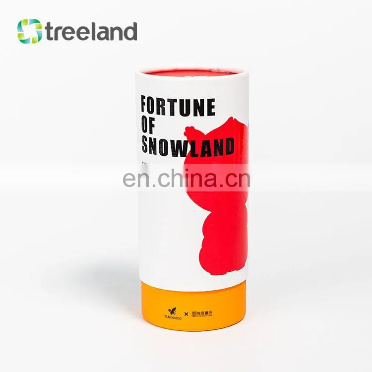 Factory Packaging Paper Cans Circular Tube Box Custom Logo Applicable Cosmetic Perfume Cream Food