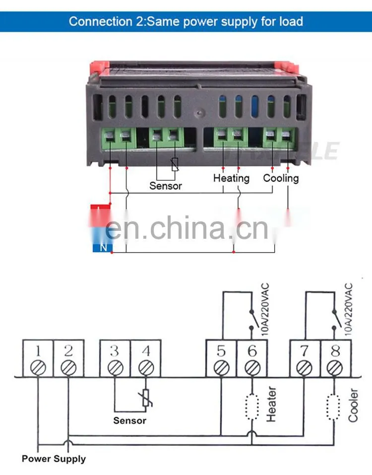 LED Digital Temperature Controller STC-1000 110V-220VAC 10A Two Relay Output Thermostat Heater and Cooler Thermoregulator