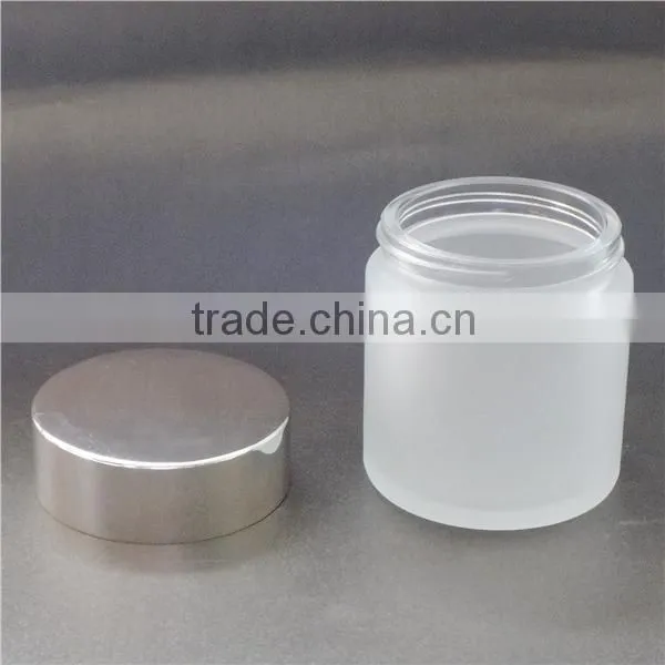 100ml square glass cosmetic cream jar