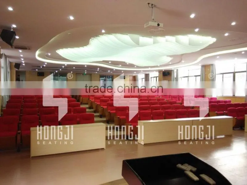 Moveable steel leg foldable theater type auditorium seat HJ83-E