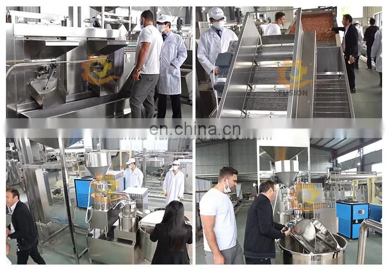 Factory Cashew Butter Production Line 200kg/h Tahini Hummus Production Line Peanut Production Line