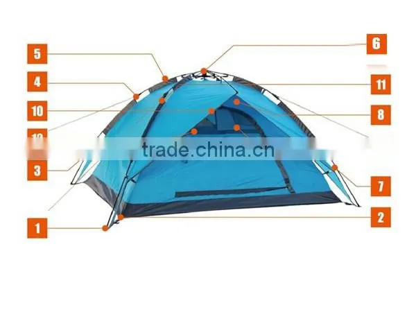 TOOTS 3-4 Person Customized Promotional Traveling Camp Tent