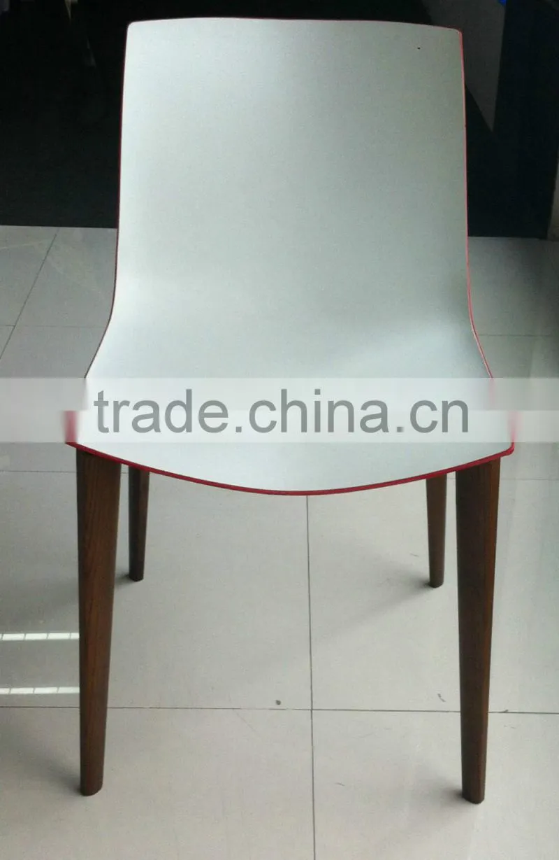 replica famous Contemporary elegant grace design ABS seat Alp Nuhoglu frame wood chair for dining room/living room