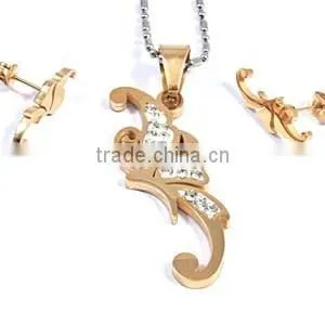 Gold plate 2016 trending products daily wear dubai gold jewelry set