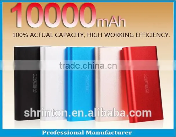 Shenzhen Factory Wholesale 10000mAh Mobile Power Bank /CE/FCC/Rohs